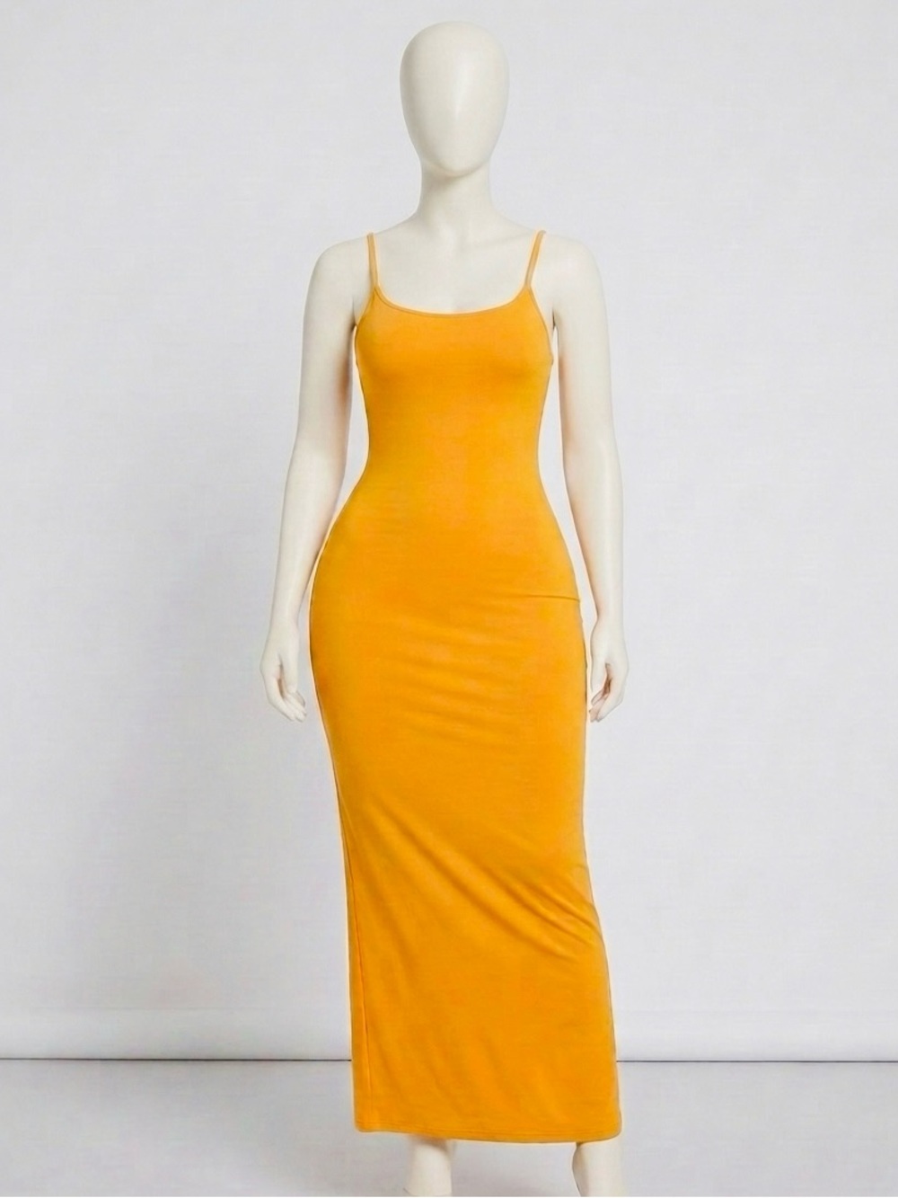 Kelly Double Lined Maxi Dress - Orange